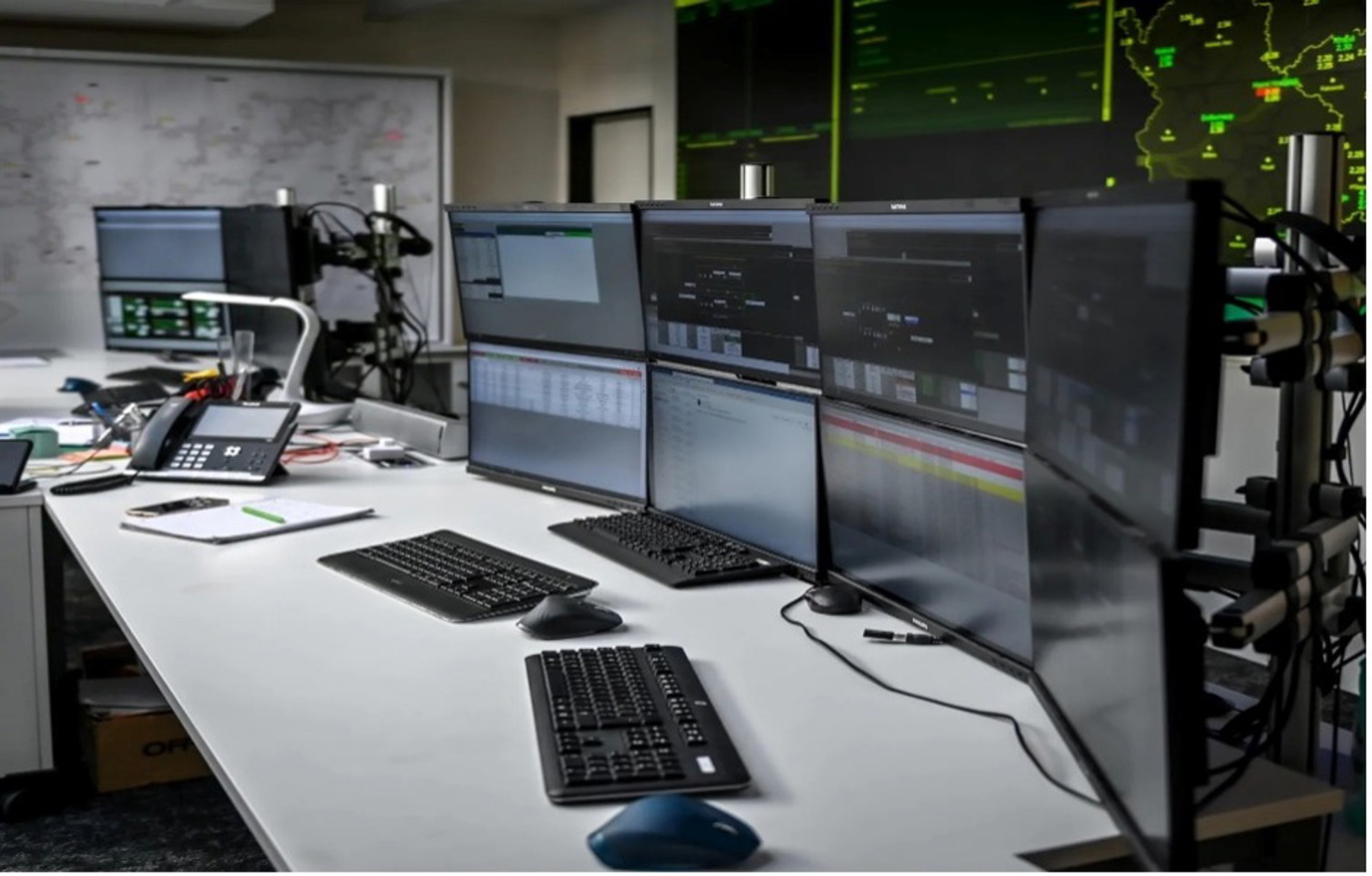 Central distribution control room for GasNet