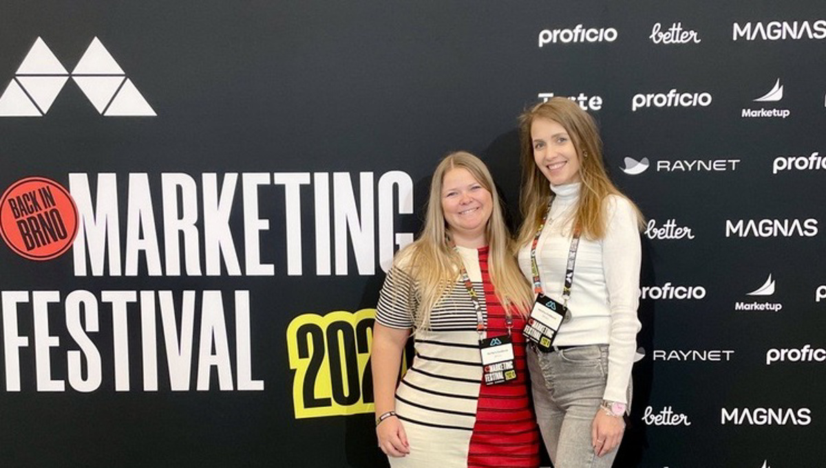 We also develop know-how in marketing - we took part in the Marketing Festival in Brno 